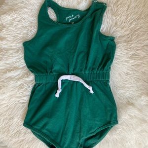 Green June and January romper GUC 3T